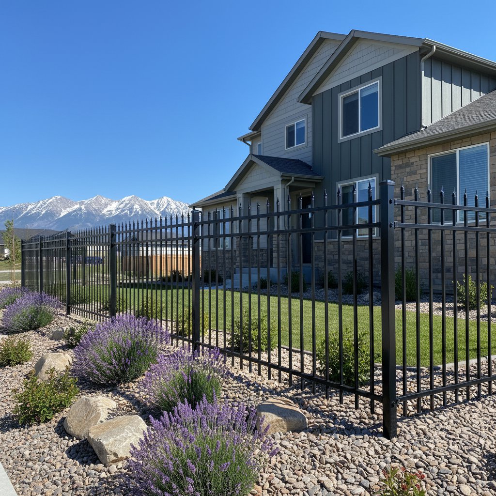 Wrought Iron Fence Installation in Saratoga Springs, UT